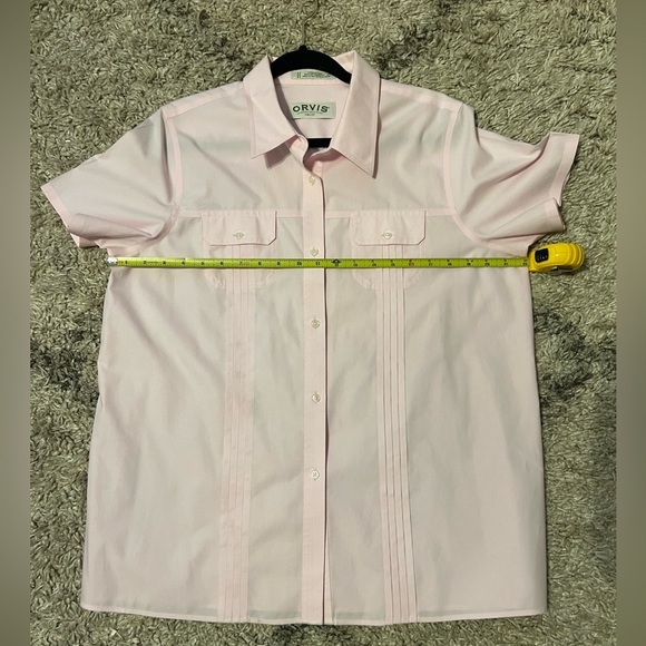 Orvis brand 100% cotton wrinkle free fabric size L (J105) - Picture 7 of 9